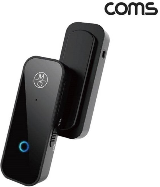 컴스 블루투스 v5.1 무선 오디오 동글 송수신기, TB570, 블랙