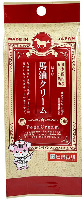 日本 Pega Cream 馬油滋潤霜 9mL《日藥本舖》, 1個, 1入, 9mL