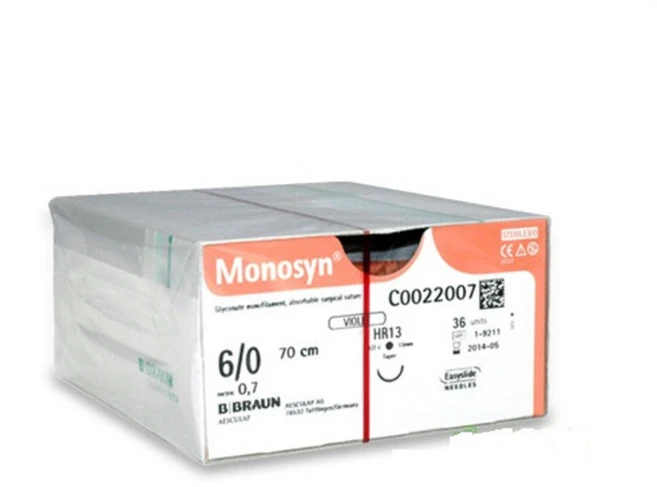 모노신 Monosyn 6/0 HR13 wnansgn 인공흡수성봉합사 비브라운, 1개 - 쿠팡