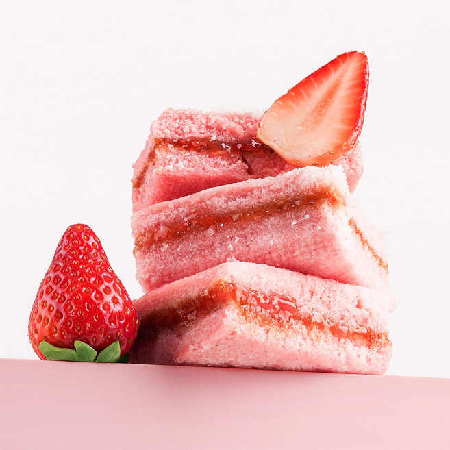 구암현대떡집 우리쌀로 만든 딸기꿀설기, 10개, 90g