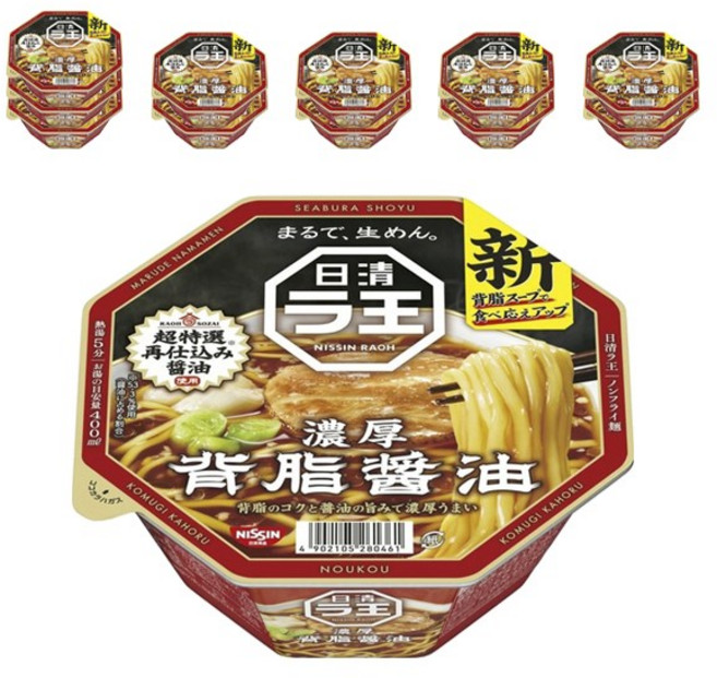 닛신 라오 진한 돼지기름 쇼유 113g, 12개