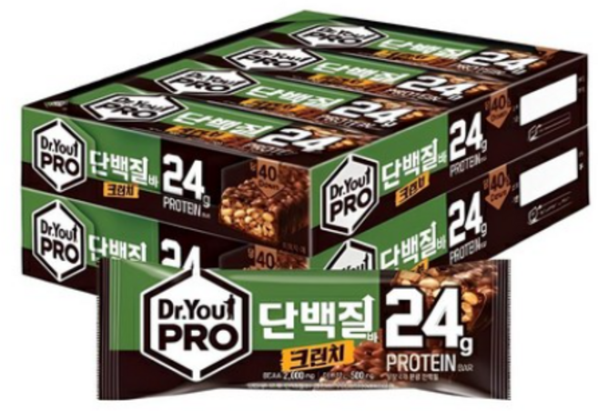 오리온 닥터유 프로 단백질바 크런치, 70g, 16개