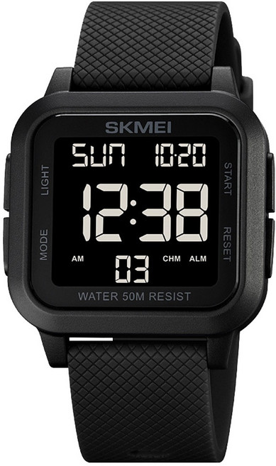 SKMEI 時刻美 時尚簡約多功能電子錶 禮盒組