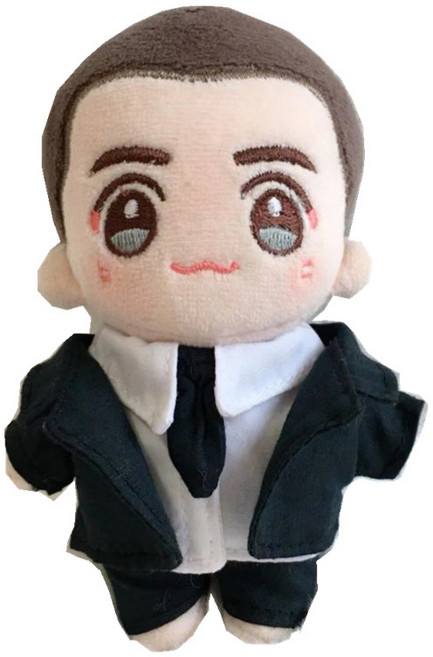 티니숲속 10cm인형옷 아이돌 블랙 수트 셋업 정장세트, 1개