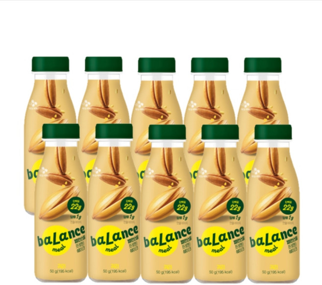 밸런스밀 귀리 프로틴 쉐이크 10개 선식 식사대용 고단백 쉐이크, 50g