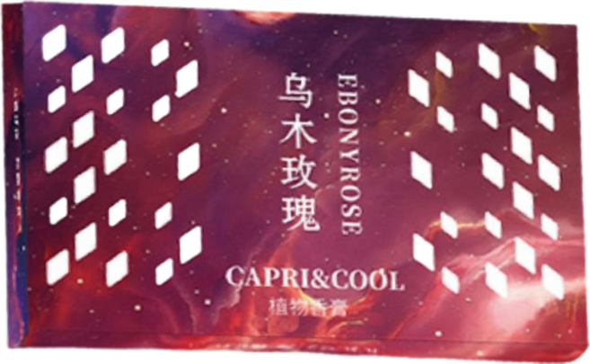 CAPRI&COOL 烏木玫瑰 汽車固體香膏, 1個, 03.烏木玫瑰-汽車香磚