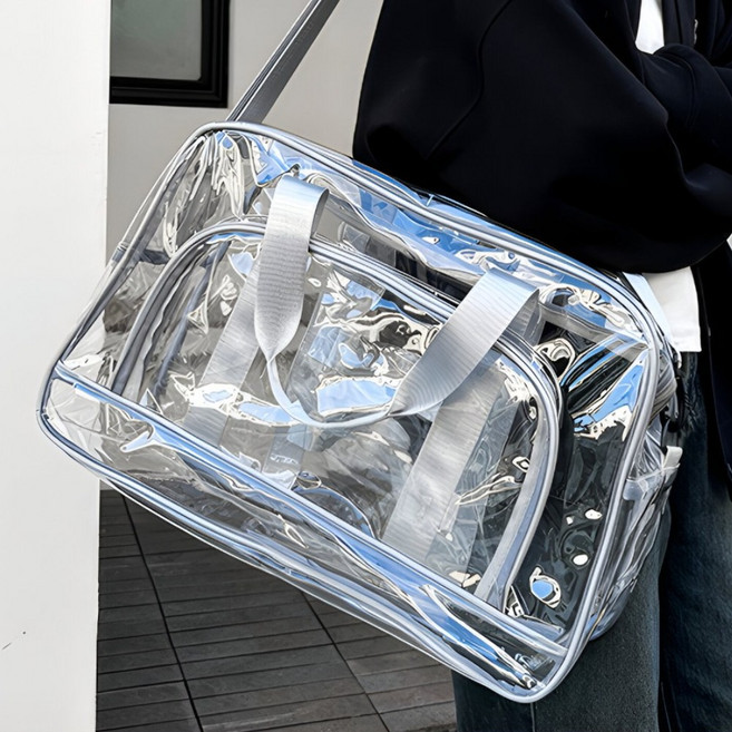 베르디에 투명 비치백 방수 물놀이가방 pvc 수영가방