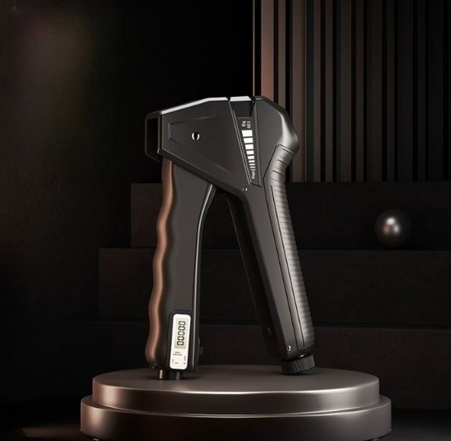 [국내브랜드] 제이앤 강도조절 파워핸드그립 논슬립 악력기 전완근운동기구 남녀공용 최대 120kg, 다크그레이, 1개