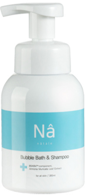 나딸 온가족 유아 신생아 아토 버블 페이스 앤 바디워시 300ml, 1개
