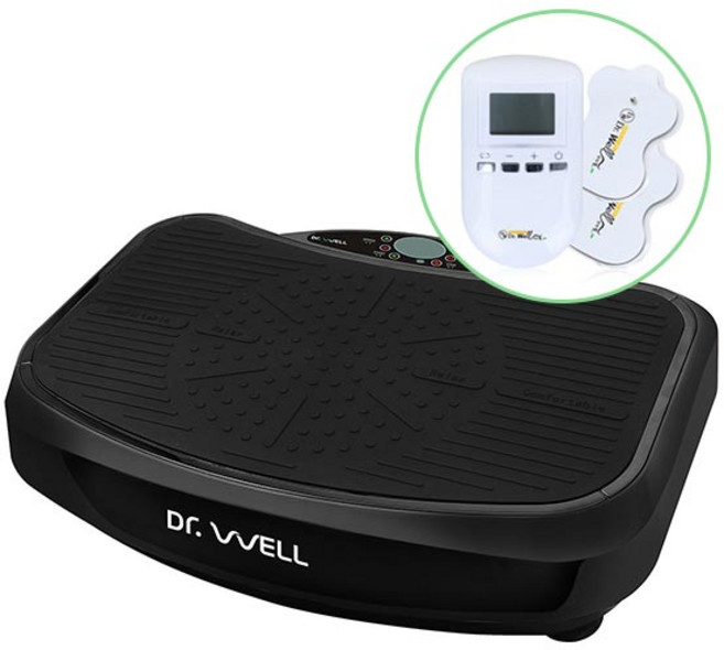 슬림플러스 덜덜이 전신 진동 운동기 다이어트 홈트레이닝 블랙, DWH-3032+저주파마사지기