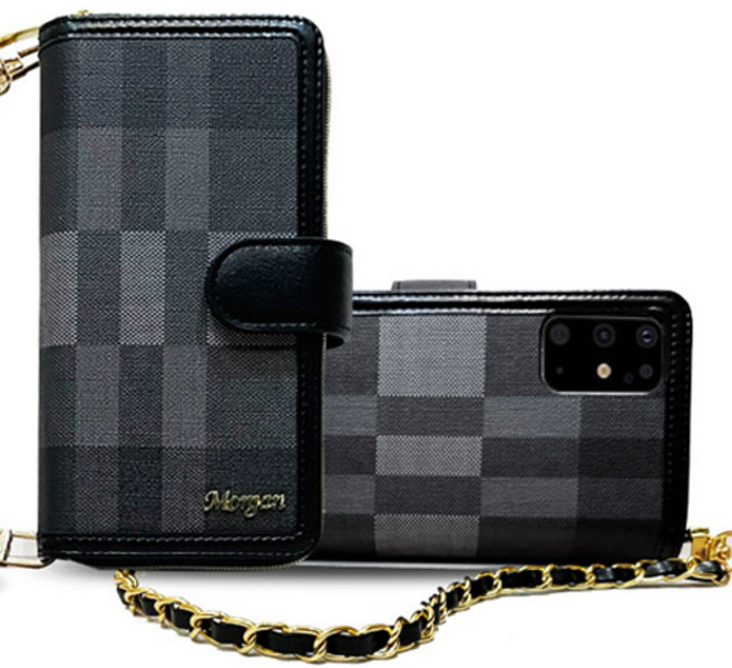 갤럭시 A32 A325 모건 체크 지갑형 지퍼 다이어리 케이스 스트랩 포함