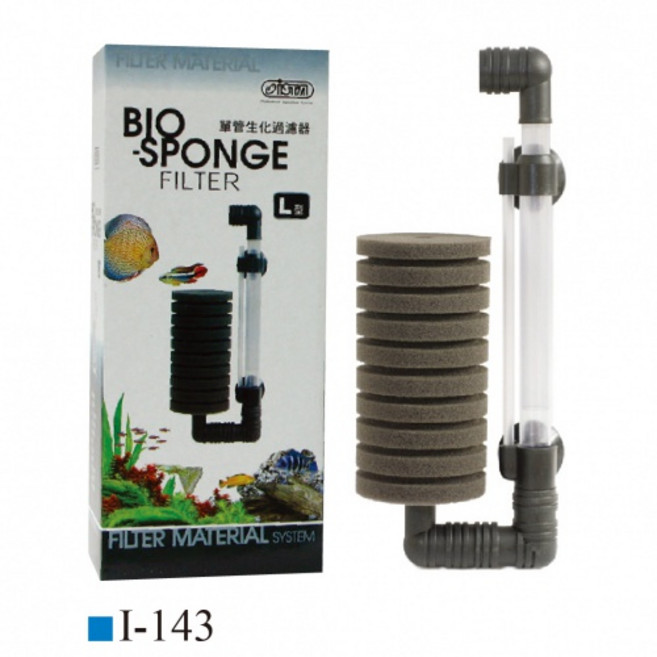 ISTA伊士達 圓型生化過濾器mini 長型 單管 水妖精培菌 水精靈 生物過濾, 1個, I-143 單管／L