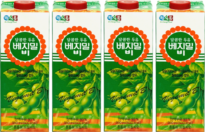 정식품 달콤한 베지밀B 베지밀비 950ml 4개