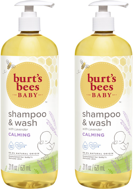 버츠비 내추럴 어린이 샴푸 & 워시 올인원클렌저 티어 프리, 620ml, 2개