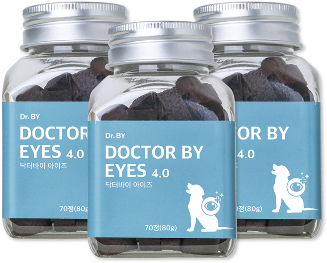 닥터바이 아이즈 강아지 눈 영양제 눈물 자국 냄새 루테인 보조제, 70정, 눈물개선/눈건강, 3세트
