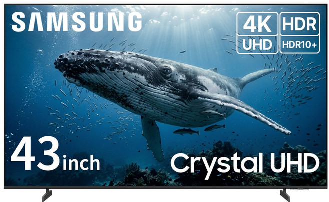 삼성전자 CRYSTAL 4K UHD 스마트 TV, 방문설치, 스탠드형, U8000(25년형), 109cm(43인치)