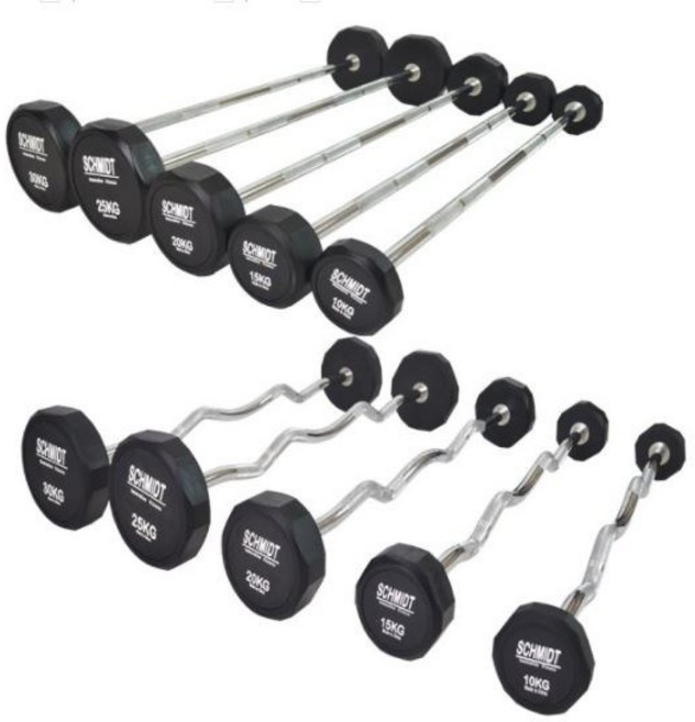 키텍 슈미트 고정바벨 중량바벨 일자바 직선바 컬바 (kg당 4 500), 25kg, 1개