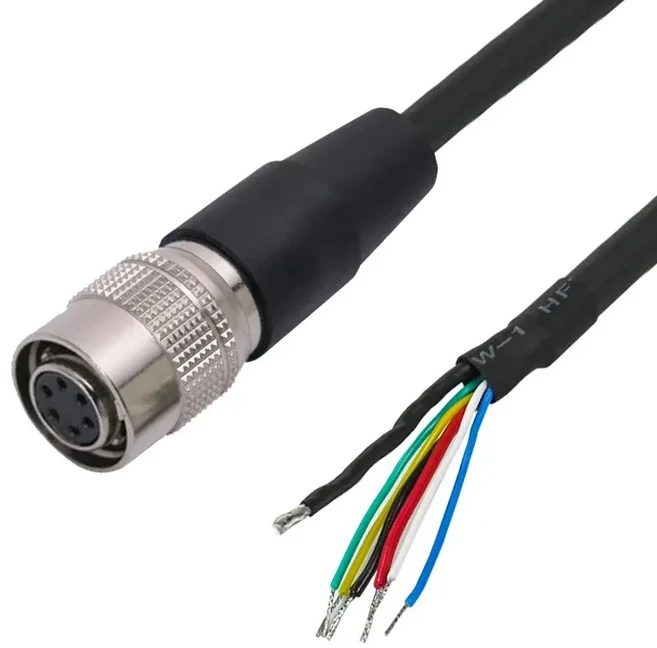 Hr10A-7P-6S 6 핀 코어 전원 케이블 단일 여성 Hirose 산업용 카메라 커넥터 항공 렌즈 8 10m 15m 20m 스트, 03 10 meter