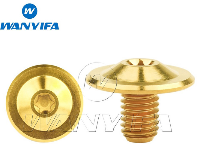 완이파 티타늄 볼트 M8x12mm 플랜지 톡스 T30 플럼 티타늄 나사 (오토바이용), 엠8