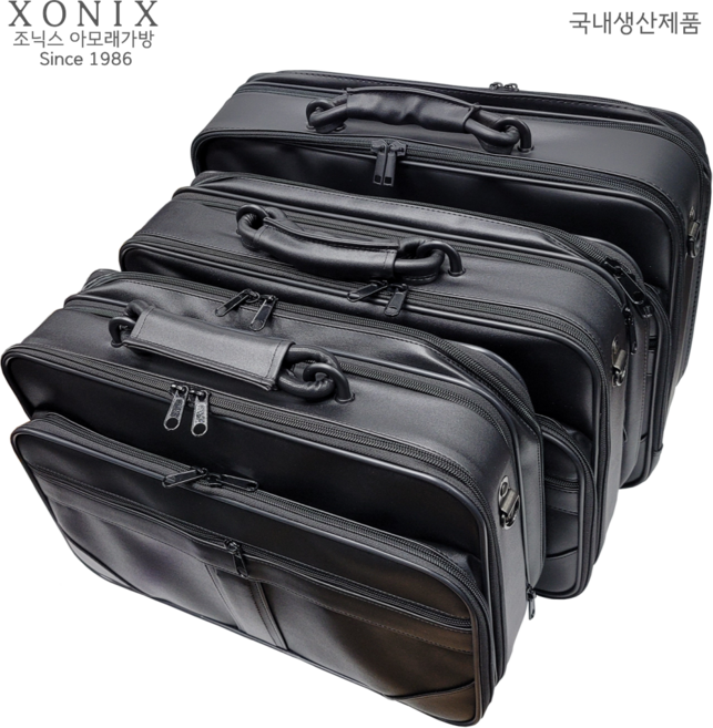 XONIX 남자 서류가방 가죽 확장형 브리프케이스 출장용 노트북 가방 공구수납 국내생산