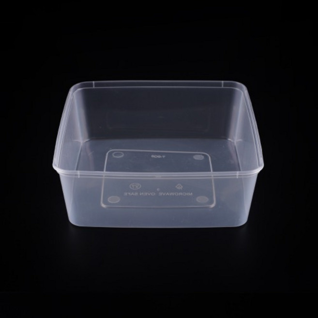 [BR] T-SQ 5 사각용기 (2500ml/투명) 180개 세트, 1개