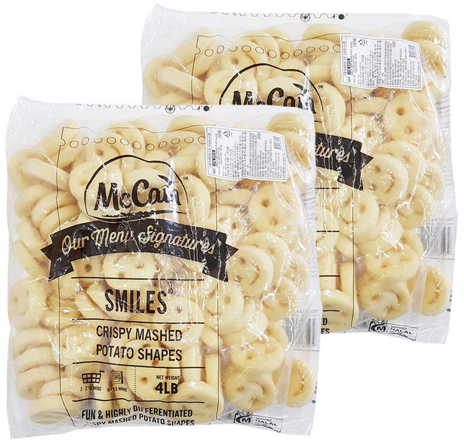 맥케인 스마일감자 1.8kg x 2봉 감자튀김 포테이토, 2개
