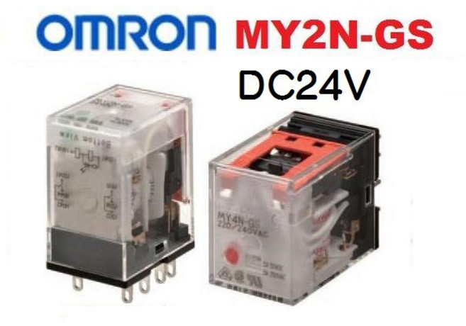 OMRON 歐姆龍 MY2N-GS DC24V 一般通用繼電器, 1個, 繼電器座PYFZ-08A-E