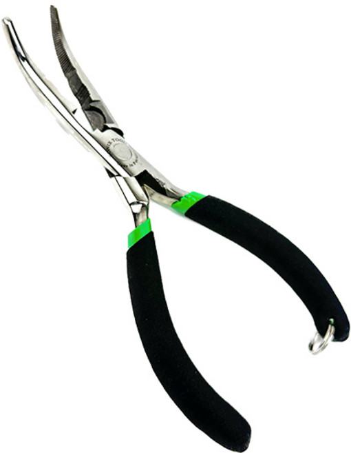 소닉스 낚시플라이어 스테인레스 파키스탄 곡선형 멀티프라이어 바늘빼기 펜치 4종, SO-188 18cm 실버 Silver, 1개