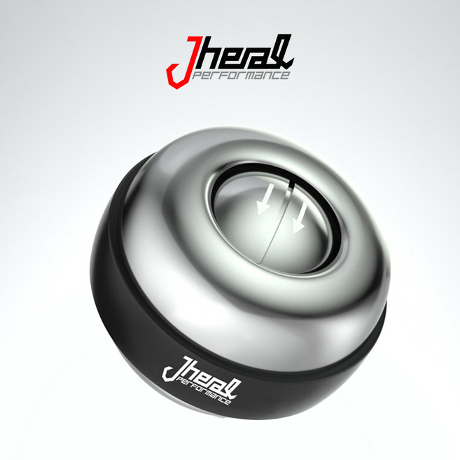 제이힐 오토 볼 손목 전완근 강화 기구 팔씨름 운동 고중량 스핀볼 420g 메탈 자이로볼, 360g (외부:메탈/로터:부분 메탈+LED), 1개