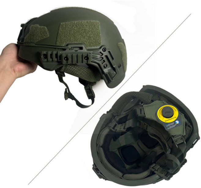 전술조끼 LPRED 실제 방탄 헬멧 탄도 하이 컷 전술 NIJ 3A 아라미드 UHMW PE 안전 IIIA Br1 MICH FAST, L-XL, Exfil FAST green, 1개