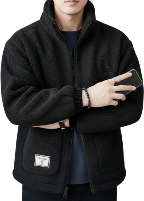 커넥트홈 양털 후리스 뽀글이 집업 플리스 자켓