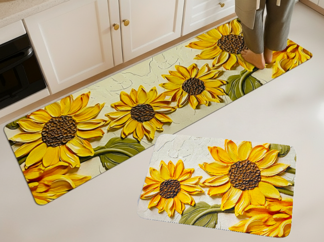 빨아쓰는 돈들어오는 재물운 금전운 현관 욕실 주방 해바라기 규조토 발매트