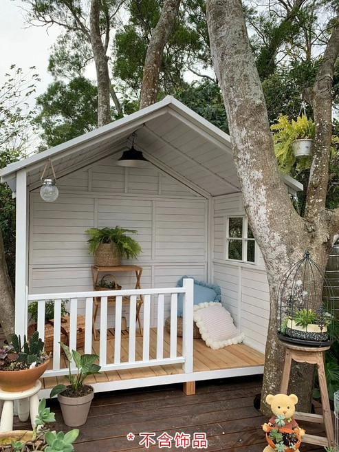 미니 조립식 목조주택 소형 농가 농막 창고 타이니 하우스, 길이 2.1m 너비 1.4m 높이 2.35m 지붕 두꺼