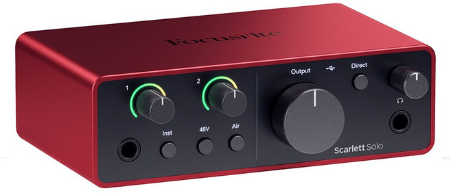 포커스라이트 스칼렛솔로 4세대 녹음 방송용 오인페 고객 단순 변심 리퍼비시, 혼합, Scarlett Solo 4rd