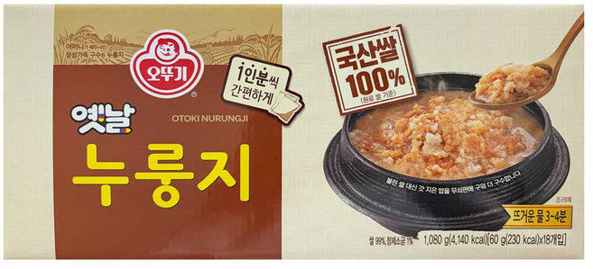 오뚜기 옛날 구수한 누룽지, 60g, 18개