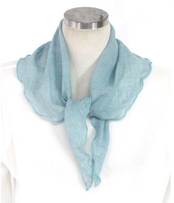 로튼 국산 스카프 면 코튼 무지 삼각 쁘띠 여름 스카프 심플 우아함 남성 여성 공용