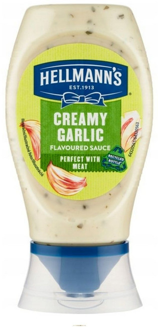 헬만스 Hellmann's 크리미 갈릭 부드러운 마늘 소스 250ml, 1개