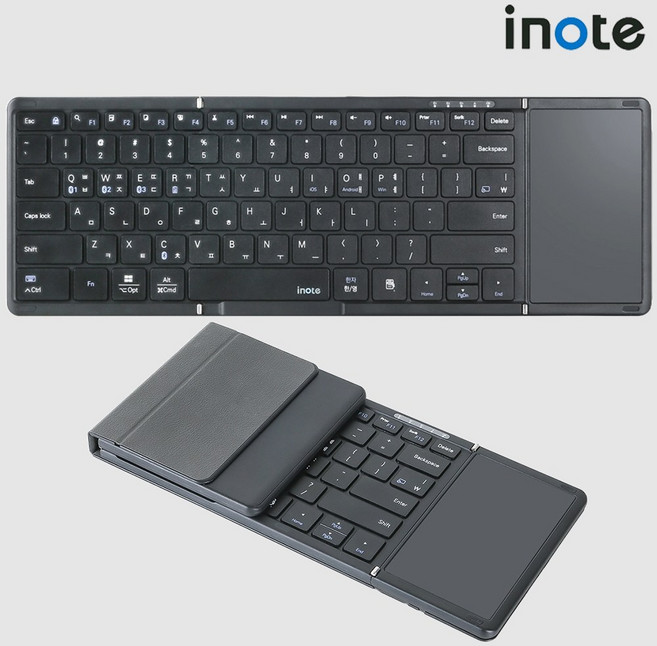 레벤트 X-Folding XK905B 터치패드 접이식 블루투스 키보드 멀티페어링 LE