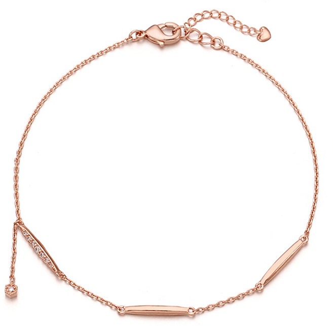 레베르 데일리 여성발찌 선물추천 14k Gold Plated 브라스 발찌