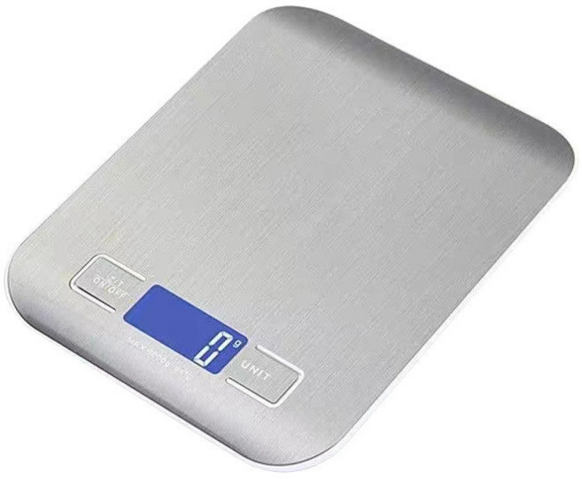 不銹鋼電子秤 廚房秤 5kg 高精度廚房秤, 電池款白色[1g/10kg],電池款, 1個, N/A