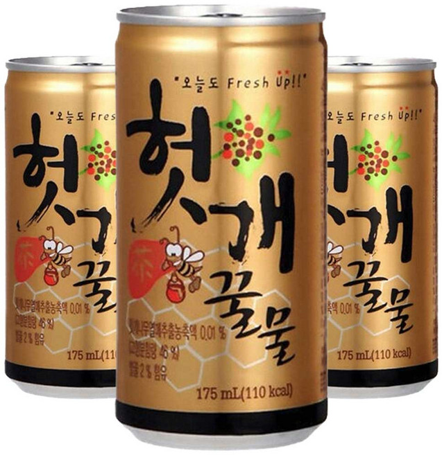 일화 헛개꿀물 175ml x 60캔 (30캔x2박스), 60개