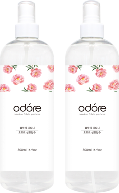 오도르 섬유향수, 블루밍 피오니, 2개, 500ml