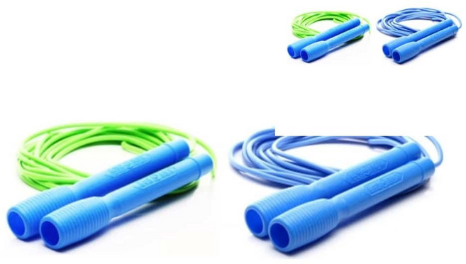 김수열 PVC 긴줄넘기 파랑 와이어줄넘기 홈트레이닝기구 줄넘기다이어트 어린이줄넘기 dba+771Qw