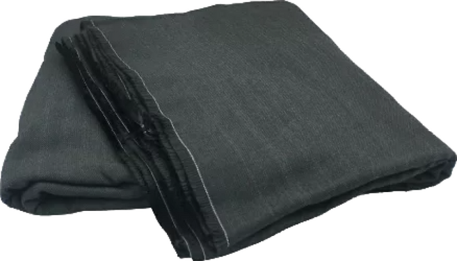 氧化纖維防火毯 滅火毯 逃生毯 耐高溫1200°C 消防安全必備, 黑, 1個