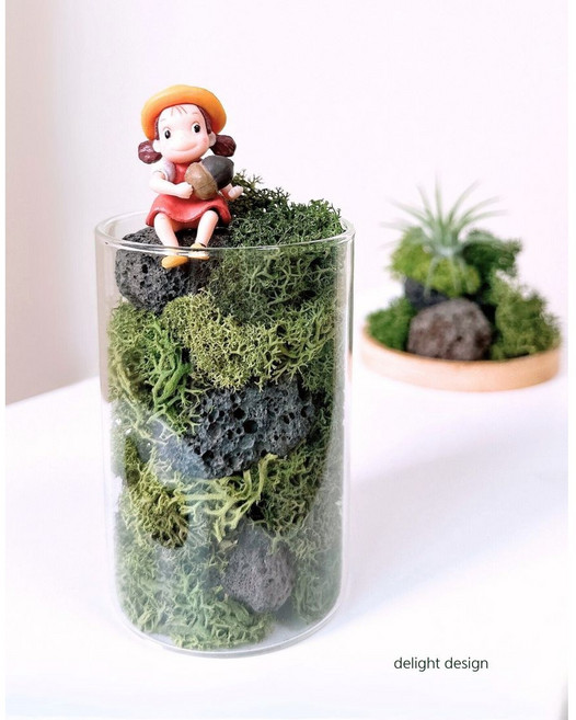 감사선물 가벼운선물-공기정화 스칸디아모스 인테리어 오브제 집들이 선물, 1세트