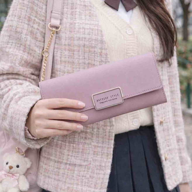 RURISE 루라이즈 우먼 트렌디 롱 지갑 모던장지갑 패션 여성 장지갑 3단지갑 지퍼지갑