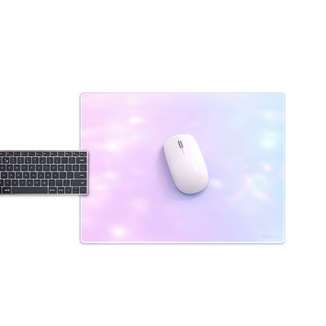 GOGOFREE 프리미업 Colorful 유리 무지개 마우스패드, 1개, Colorful,40x50cm