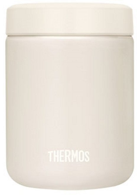 THERMOS食物保溫罐 真空保溫保冷 廣口設計 食品級不鏽鋼材質 輕巧便攜, 楓木白, 1個, 500ml