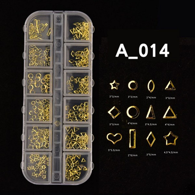 치프몰 스톤 네일 파츠 세트 81종, 1개, A_014
