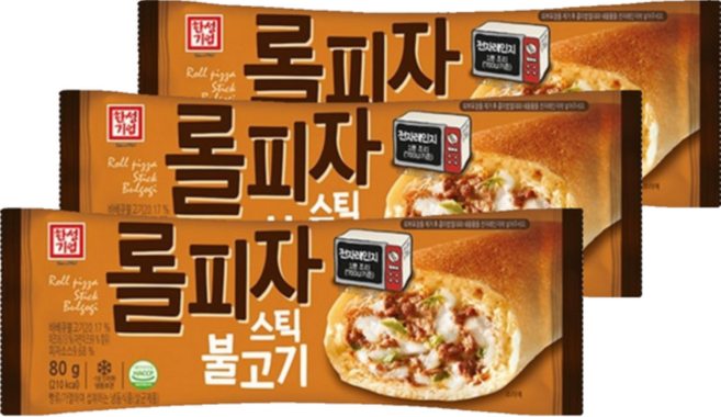 [비에스푸드몰]한성 롤피자스틱 불고기, 80g, 10개